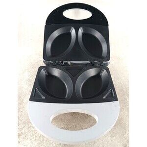 Hot Sandwich Pocket Maker White Elec 10X10" Kitchen Gourmet